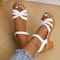 Summer Platform Sandals with Ankle Strap Open Toe Design 6