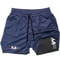 DoubleLayer Men Sportswear Shorts Casual Breathable and Quick Drying for Running Swimming