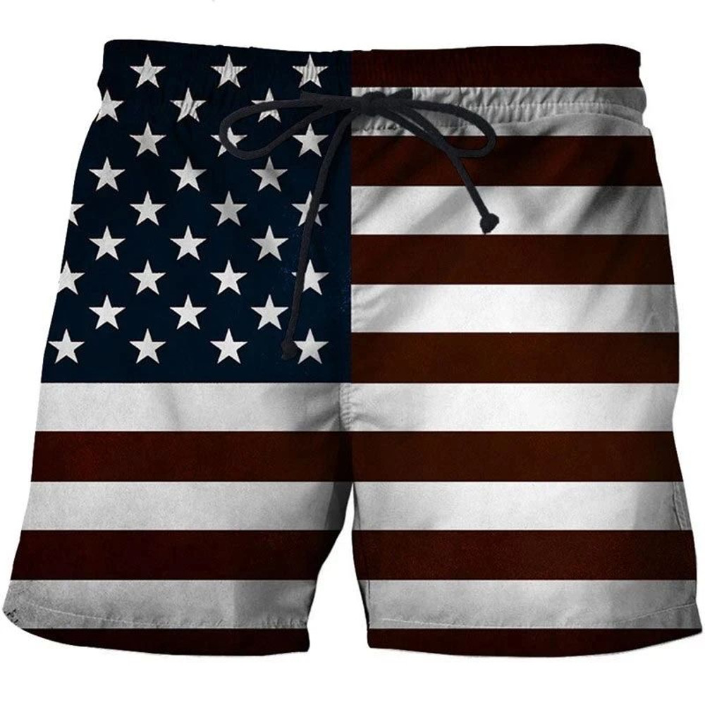 Hawaii National Flag Board Shorts Pants  3D Printed Casual Swim Wear for Sunny Beach Days