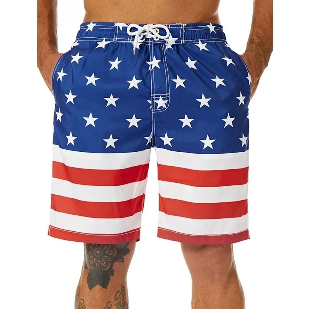 Hawaii National Flag Board Shorts Pants  3D Printed Casual Swim Wear for Sunny Beach Days