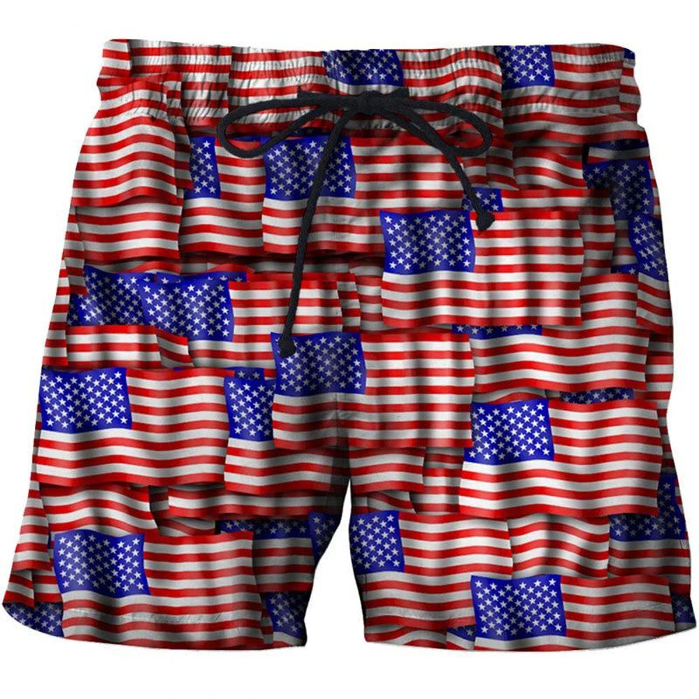 Hawaii National Flag Board Shorts Pants  3D Printed Casual Swim Wear for Sunny Beach Days