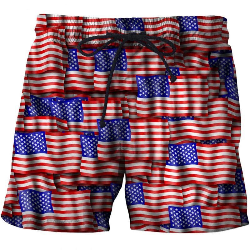 Hawaii National Flag Board Shorts Pants  3D Printed Casual Swim Wear for Sunny Beach Days
