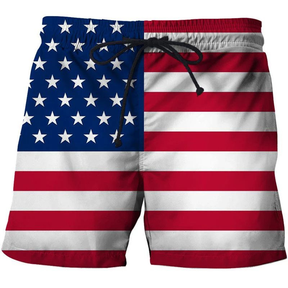 Hawaii National Flag Board Shorts Pants  3D Printed Casual Swim Wear for Sunny Beach Days