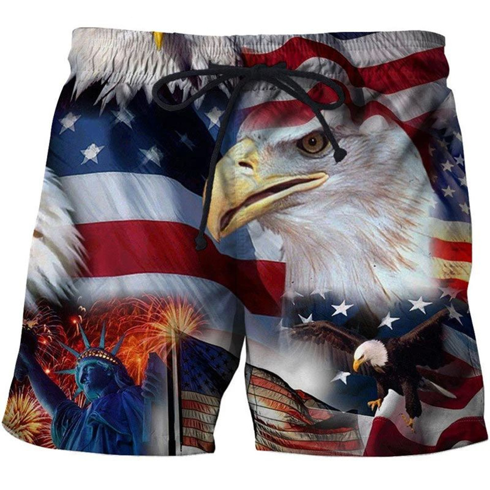 Hawaii National Flag Board Shorts Pants  3D Printed Casual Swim Wear for Sunny Beach Days