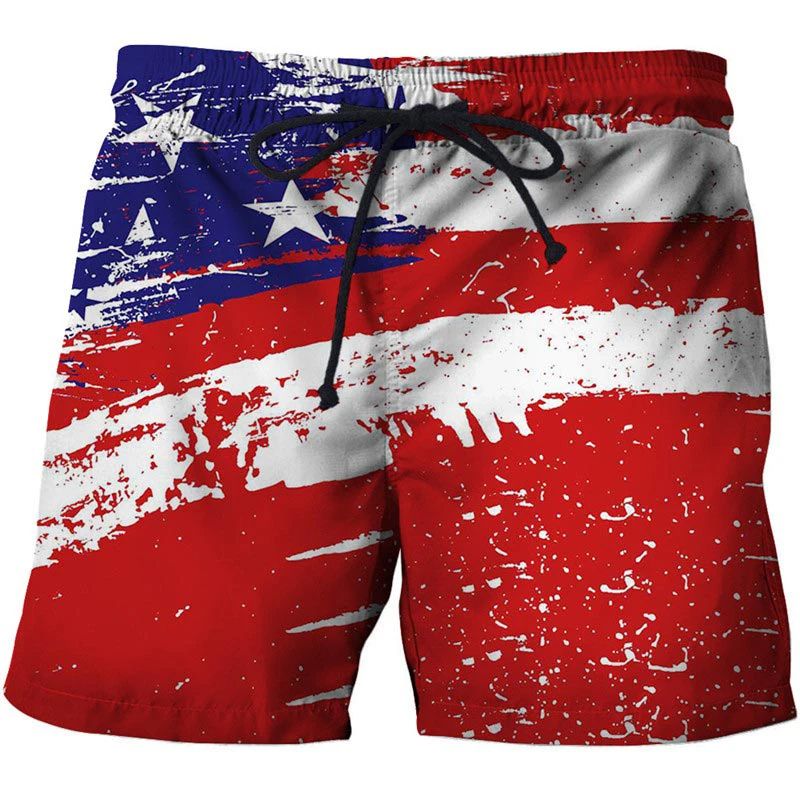 Hawaii National Flag Board Shorts Pants  3D Printed Casual Swim Wear for Sunny Beach Days