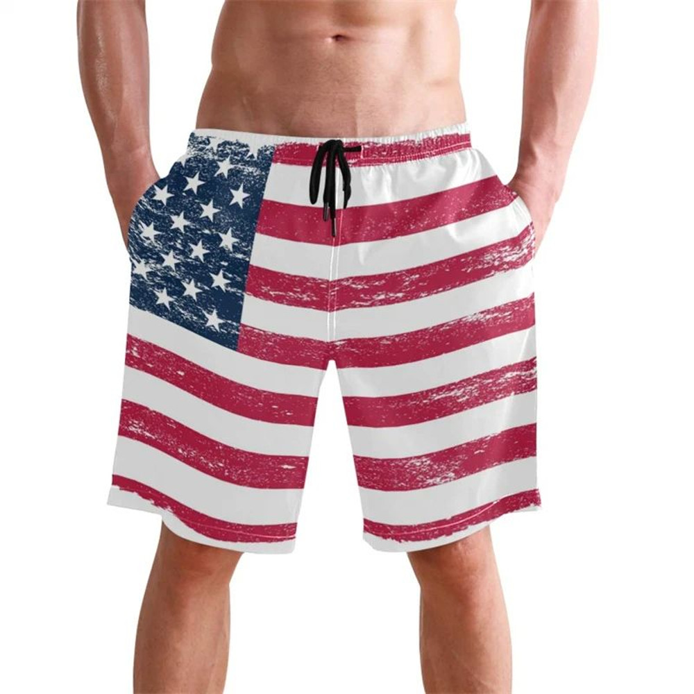 Hawaii National Flag Board Shorts Pants  3D Printed Casual Swim Wear for Sunny Beach Days