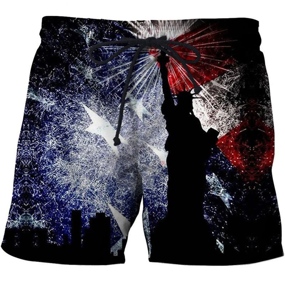 Hawaii National Flag Board Shorts Pants  3D Printed Casual Swim Wear for Sunny Beach Days