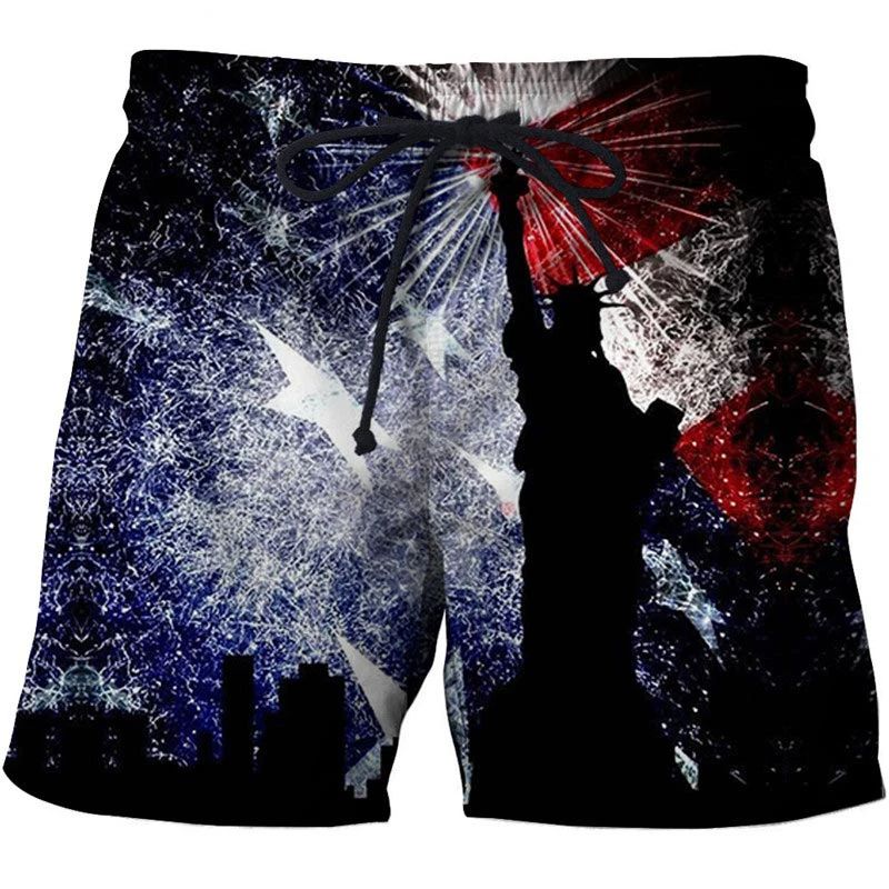 Hawaii National Flag Board Shorts Pants  3D Printed Casual Swim Wear for Sunny Beach Days