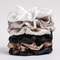 Soft Velvet Scrunchies For Women Pure Color Satin Large Scrunchie Set NoTangle Hair Accessories 2