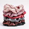 Soft Velvet Scrunchies For Women Pure Color Satin Large Scrunchie Set NoTangle Hair Accessories 3