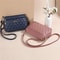 PU Leather Crossbody Bag Quilted Heart Embroidery Large Capacity Zipper Shoulder Purse For Women 8