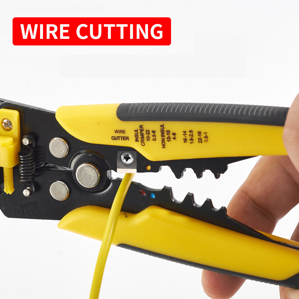 Professional Crimping Pliers All In One Wire Stripper Terminal Crimper Heavy Duty Hand Tool For El 3