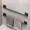 Self Adhesive Bathroom Towel Rack No Drilling Required Sturdy Towel Holder  Rail in White  Black
