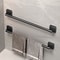 Self Adhesive Bathroom Towel Rack No Drilling Required Sturdy Towel Holder Rail in White Black