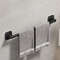 Self Adhesive Bathroom Towel Rack No Drilling Required Sturdy Towel Holder  Rail In White  Black Sp 4