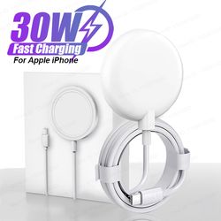 ultra fast 30w magnetic wireless charger compatible with apple iphone