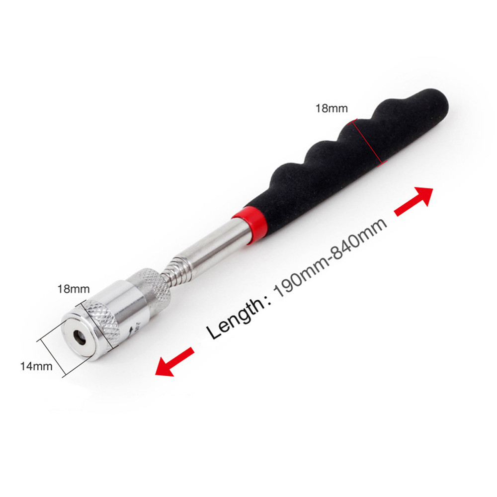Magnetic Pick Up Tool With LED Light Telescoping Stainless Steel Grabber For Hard To Reach Screws N 7