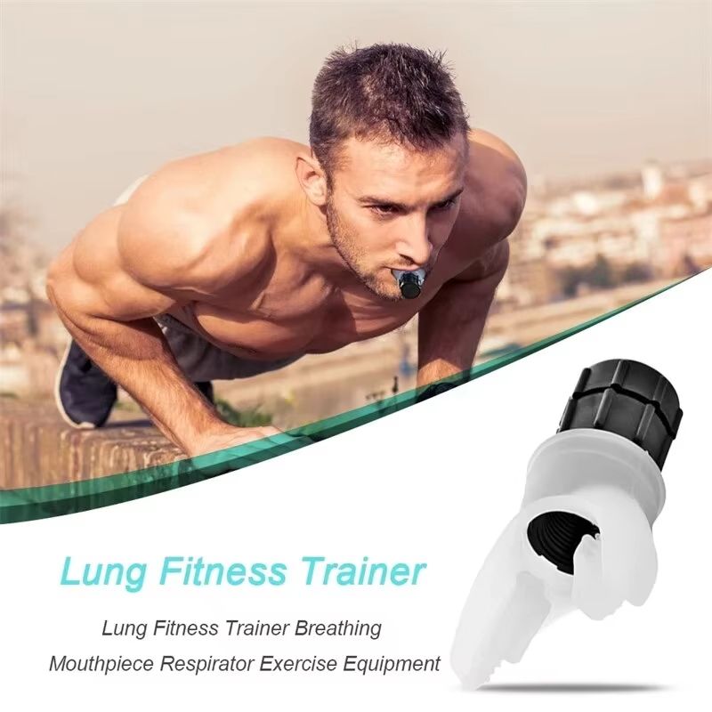 Breathing Trainer For Lung Strength Portable Workout Device With Adjustable Resistance For Fitness  2