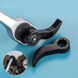 angle type half axle disassembly tool, heavy-duty drive pry bar adapter for open-end wrenches & axle repair