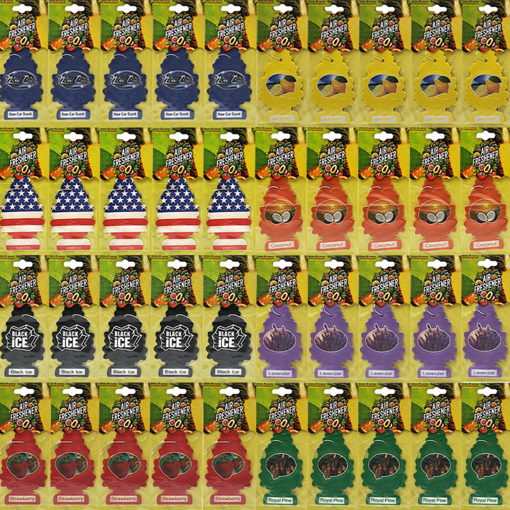 Natural Scented Car Air Freshener Hanging Perfume Fragrance Christmas Tree for Auto Interior