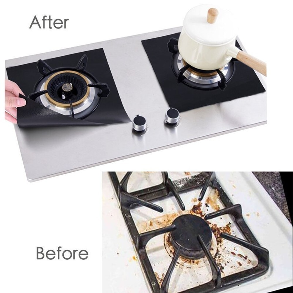Heat Resistant Gas Stove Cover Non Toxic Anti Adhesion Cookware Protector For Kitchen Reusable Eas 3
