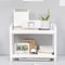 Double Layer Storage Rack Rectangular White Organizing Desk Tray For Cosmetics Stationery Office S 1