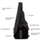 Men Backpack Tactical Sling Bag Chest Shoulder Fanny Pack Cross Body Molle Pouch For Hiking Travel 5