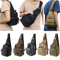 Men Backpack Tactical Sling Bag Chest Shoulder Fanny Pack Cross Body Molle Pouch For Hiking Travel 0