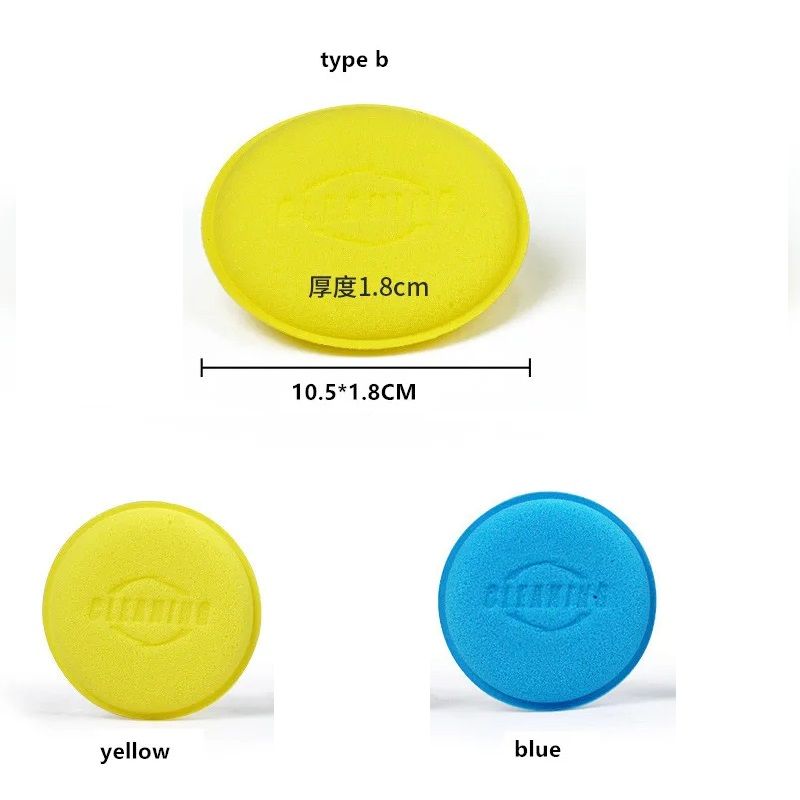 12Pcs Car Foam Sponge Wax Applicator Pads Detailing Polishing Pad Kit For Car Waxing Cleaning 5