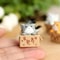4pcs Mini Cat Ornament Cute Kawaii Garden Kitten Statue Gift For Kids Baby Room Home Decor 1