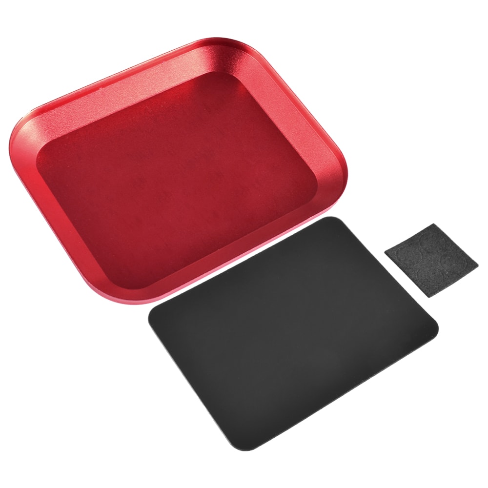 9IMOD Magnetic Screw Tray Aluminum Alloy RC Screw Organizer with NonSlip Pad for RC Airplane Car