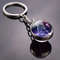Luminous Keychain – Glow in the Dark Glass Ball Keychain Zodiac Pendant Gift for Men & Women