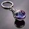 Luminous Keychain – Glow in the Dark Glass Ball Keychain Zodiac Pendant Gift for Men & Women