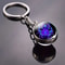 Luminous Keychain – Glow in the Dark Glass Ball Keychain Zodiac Pendant Gift for Men & Women