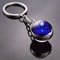 Luminous Keychain – Glow in the Dark Glass Ball Keychain Zodiac Pendant Gift for Men & Women