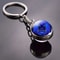 Luminous Keychain – Glow in the Dark Glass Ball Keychain Zodiac Pendant Gift for Men & Women
