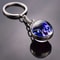 Luminous Keychain – Glow in the Dark Glass Ball Keychain Zodiac Pendant Gift for Men & Women