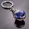 Luminous Keychain – Glow in the Dark Glass Ball Keychain Zodiac Pendant Gift for Men & Women