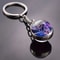 Luminous Keychain – Glow in the Dark Glass Ball Keychain Zodiac Pendant Gift for Men & Women