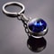 Luminous Keychain – Glow in the Dark Glass Ball Keychain Zodiac Pendant Gift for Men & Women