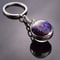Luminous Keychain – Glow in the Dark Glass Ball Keychain Zodiac Pendant Gift for Men & Women