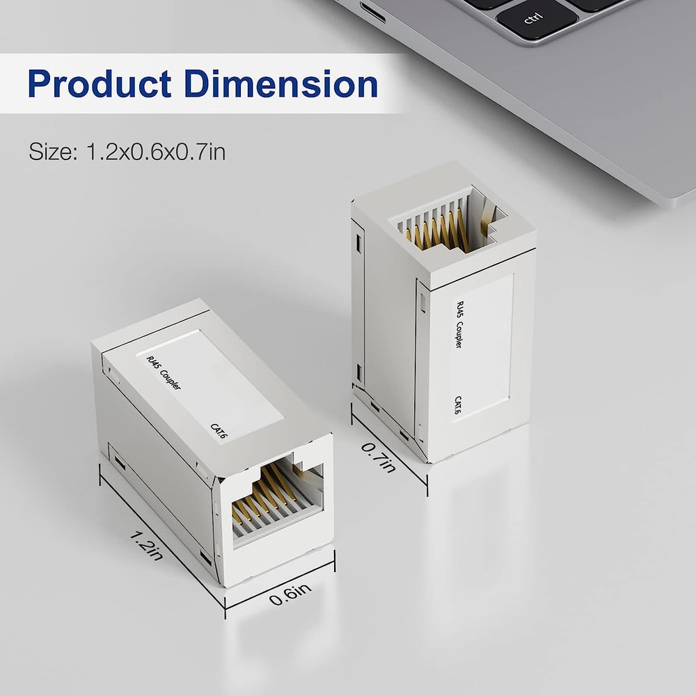 10Gbps Ethernet Extender Coupler Cat7Cat6Cat5e FemaletoFemale Connector Long Range Signal Booste