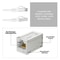 10Gbps Ethernet Extender Coupler Cat7Cat6Cat5e FemaletoFemale Connector Long Range Signal Booste