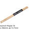 Miwayer 1 Pair 7A Premium Maple Drumsticks For Jazz Practice  Durable Lightweight Drum Sticks For A 5