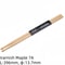 Miwayer 1 Pair 7A Premium Maple Drumsticks For Jazz Practice Durable Lightweight Drum Sticks For A 5