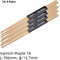 Miwayer 1 Pair 7A Premium Maple Drumsticks For Jazz Practice  Durable Lightweight Drum Sticks For A 6