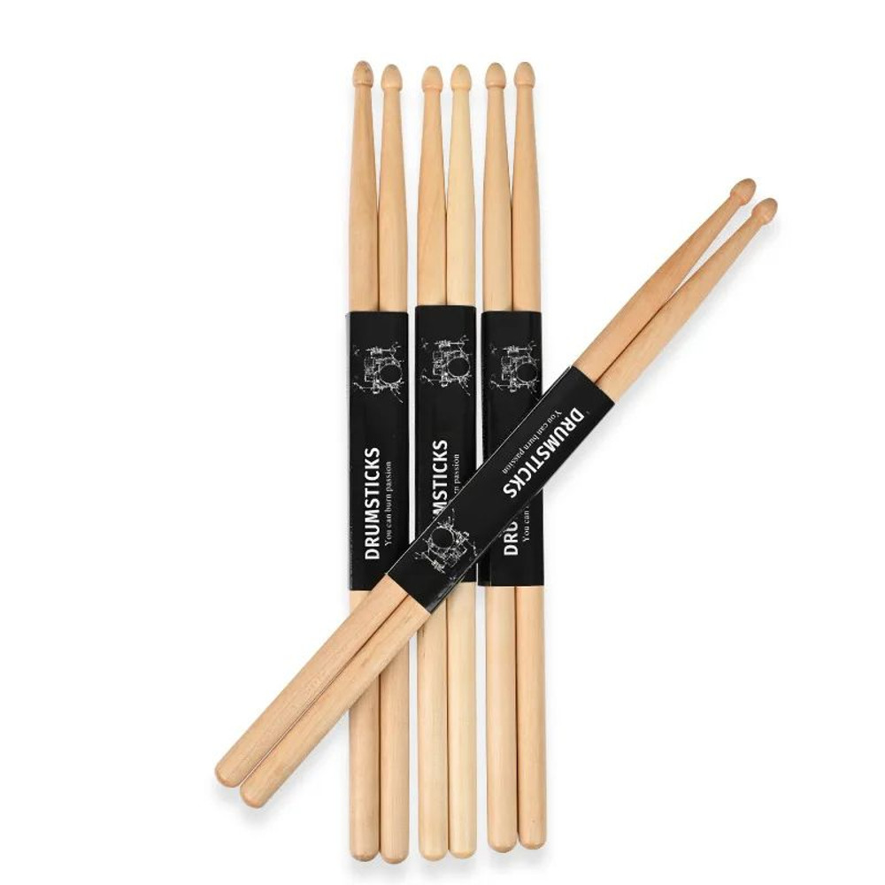 Miwayer 1 Pair 7A Premium Maple Drumsticks For Jazz Practice  Durable Lightweight Drum Sticks For A 8