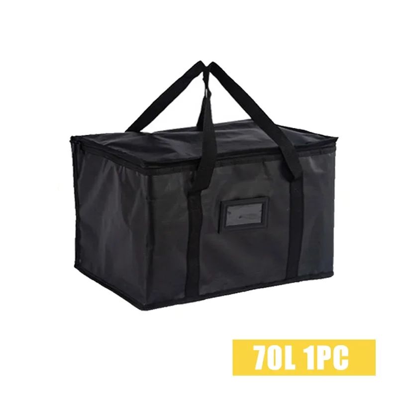 70L Insulated Thermal Cooler Bag Large Capacity Portable Lunch Bag With Tin Foil Insulation Zipper  6