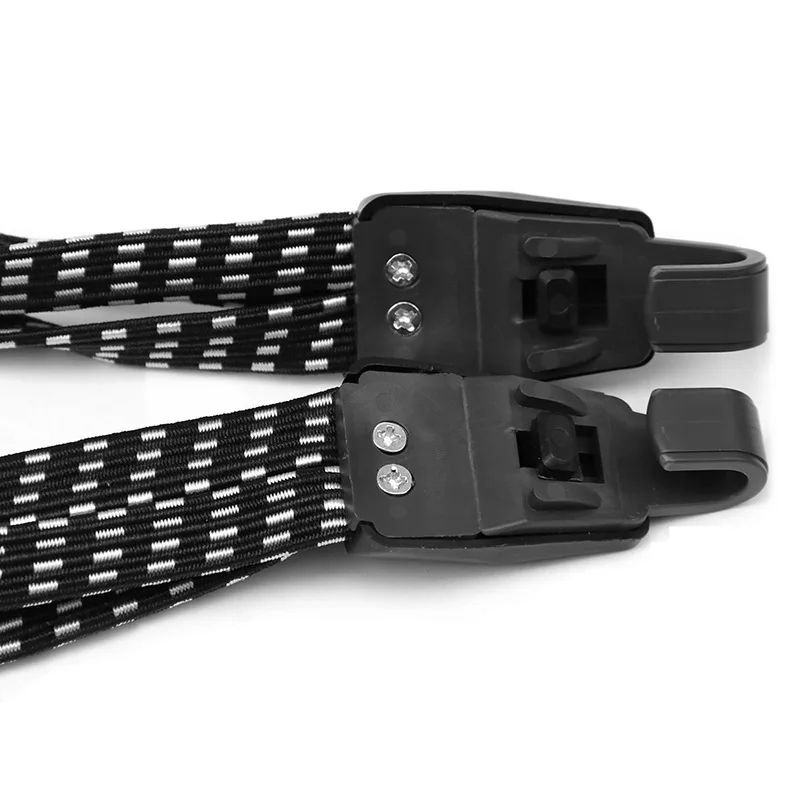 Bicycle Luggage Rope Elastic Carrier Rack Straps HeavyDuty Rubber Belt With Buckle Hooks For Bike B 2