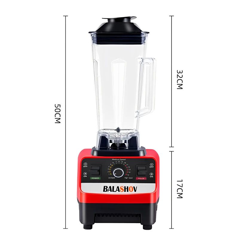 High Power Commercial Blender Mixer Food Processor For Ice Smoothies Juicer BPA Free Stationary Ble